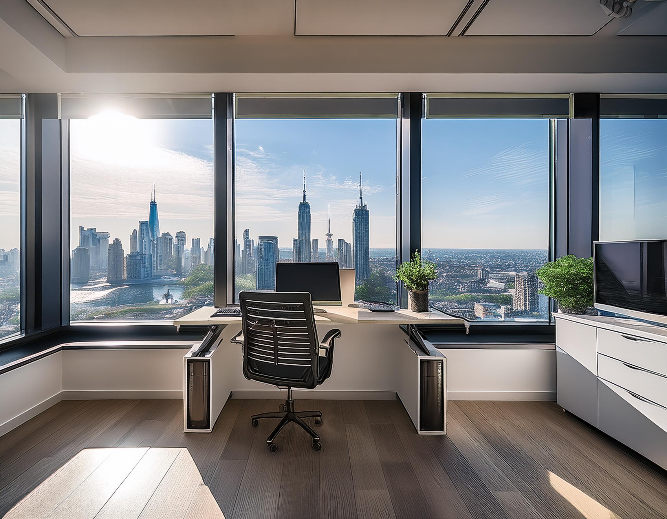 Steuerberater bei der Arbeit in einem modernen Büro in Frankfurt am Main.